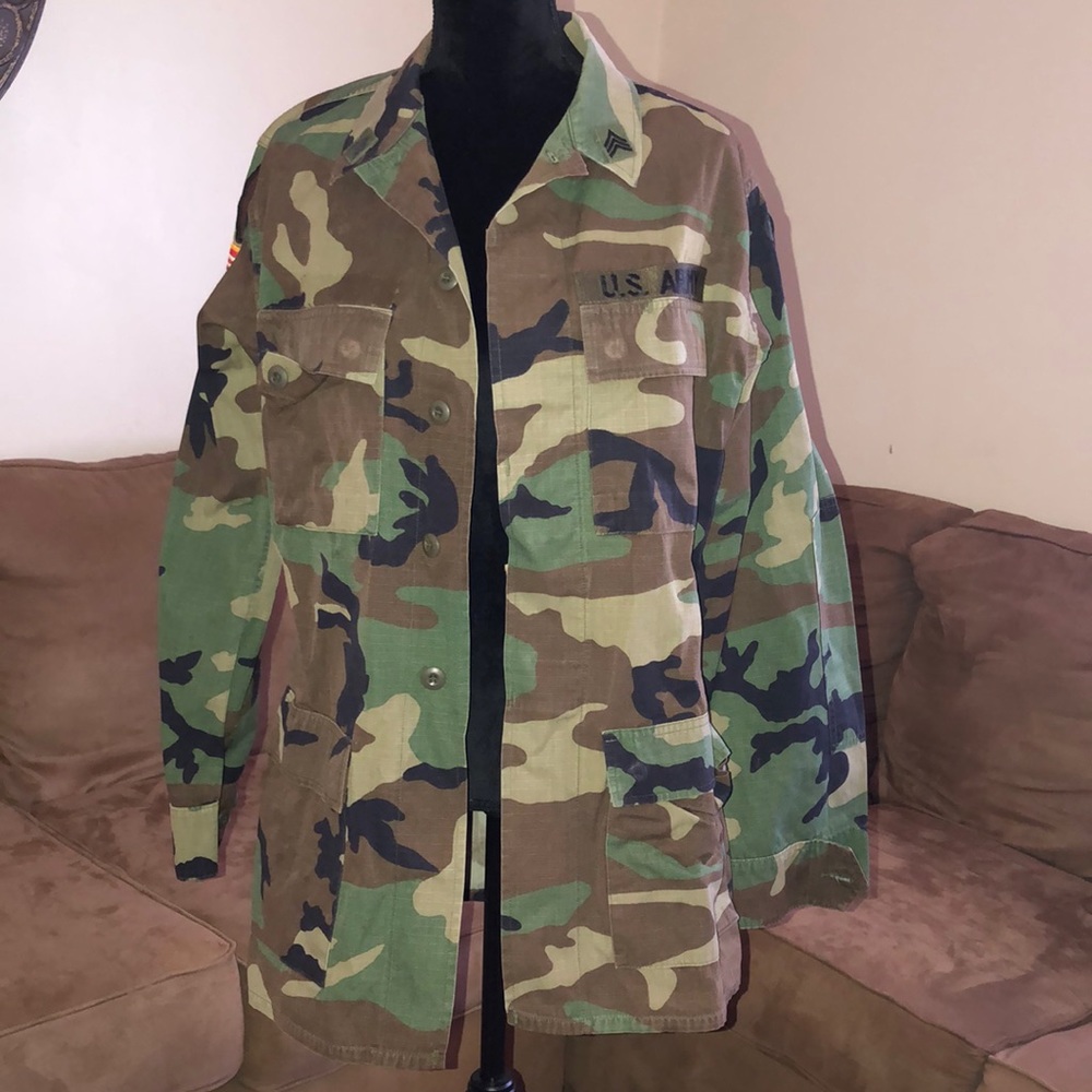 Military camouflage jacket